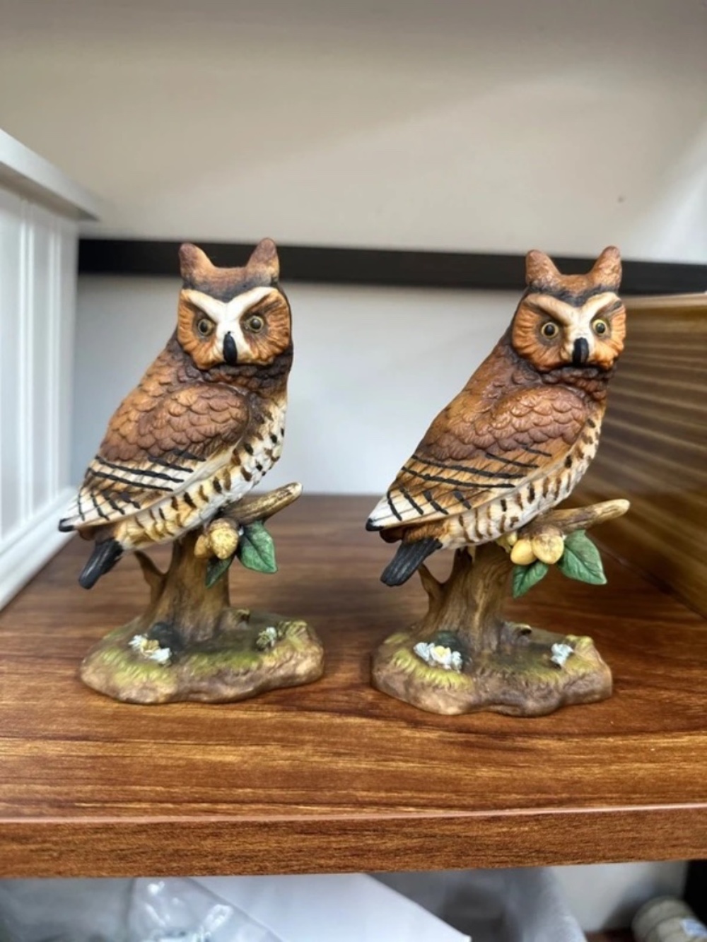 Vintage Enesco Pair of Owls